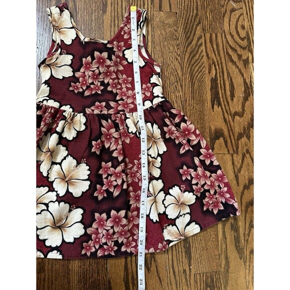 Hilo Hattie Vintage Hawaiian Original Red Girls Sundress 100% Cotton Size 4 EUC - Picture 5 of 7